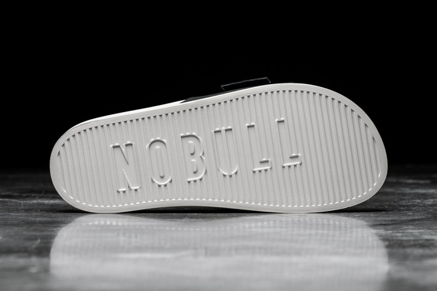 Chanclas Ajustables Nobull Para Hombre Negro Marfil
