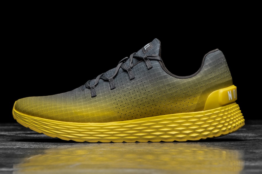 Nobull Hombre Ripstop Runner Gris Oscuro Lemon Drop Degradado